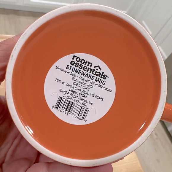 New! Room Essentials SOOO FIRE 16oz Stoneware Mug Orange & White - Picture 8 of 8